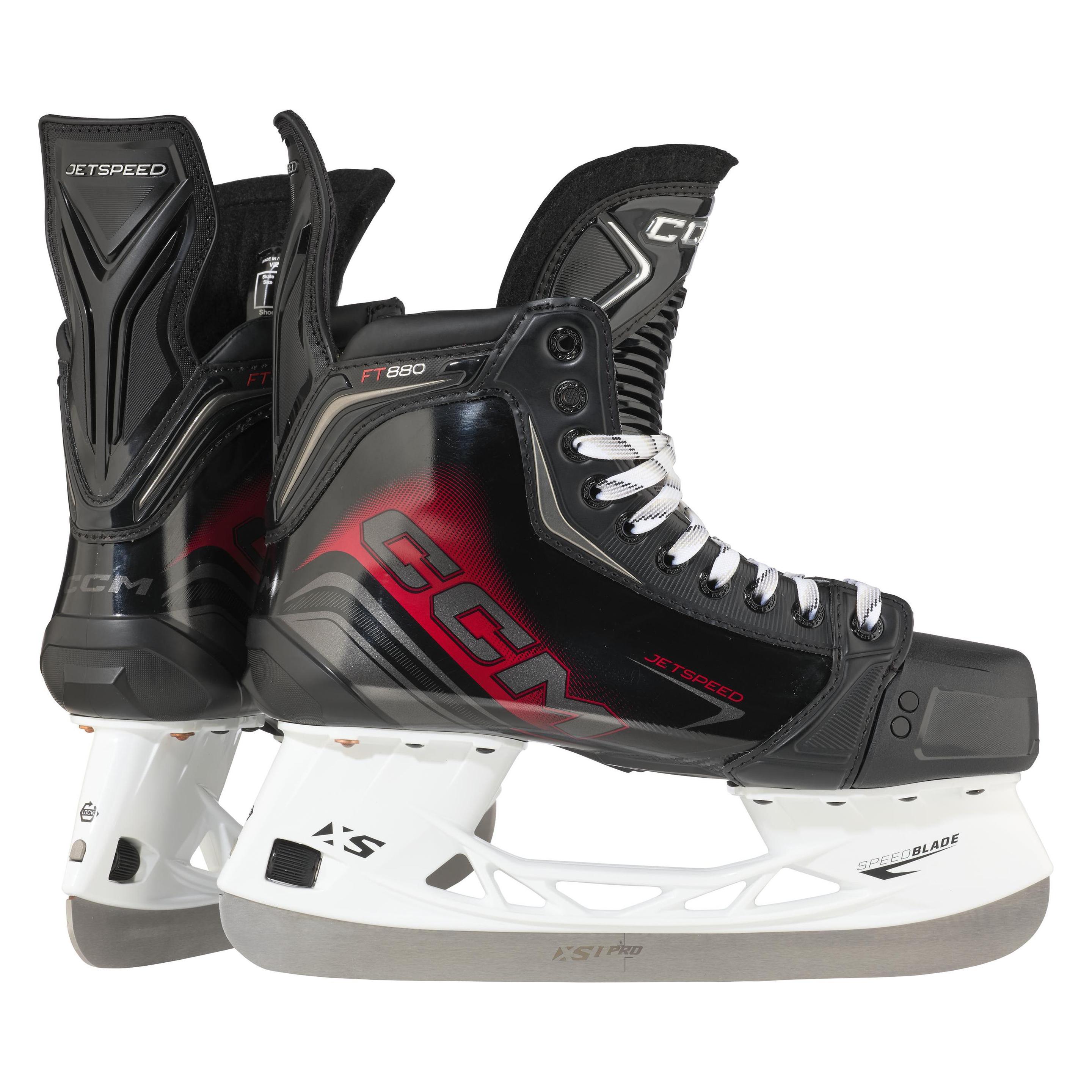 CCM SK880 SR JS Spieler-Schlittschuhe, breit, 9,5 (45) (60322494)