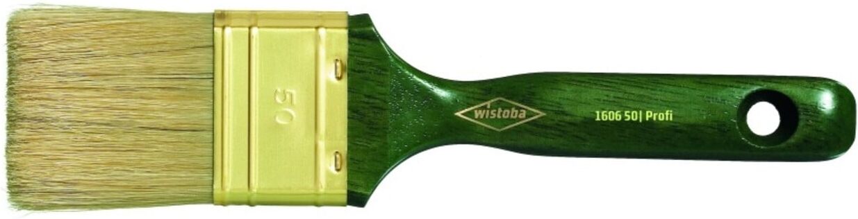 Wistoba Flachpinsel 9 Stärke helle Borsten grün 60 mm (160660)