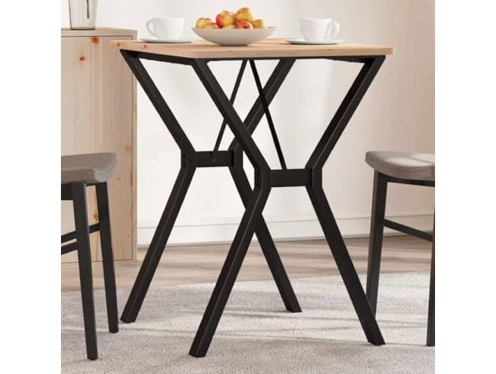 GBCDSWBR Tischgestell Y-Form für Esstisch Couchtisch Industriedesign Stahlgestell 60x50x73 cm Schwarz