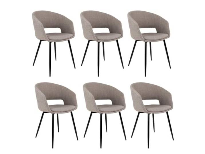 Set van 6 Kick stoel Dean - Grijs