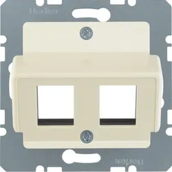 Berker Zentralplatte weiß für AMP Modular-Jack 146302