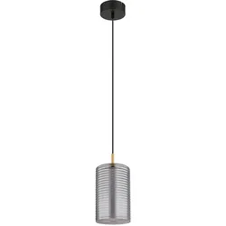 Pendelleuchte Hängelampe LED Deckenlampe Esszimmerlampe Glas Rauchfarbe Messing
