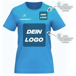Erima Damenlaufshirt Intro Funktionsteamshirt, curacao - 34