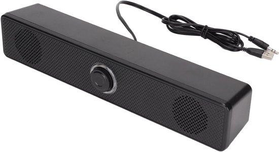 BeWinner Mini Soundbar Desktop Luidsprekers - 6W - Zwart