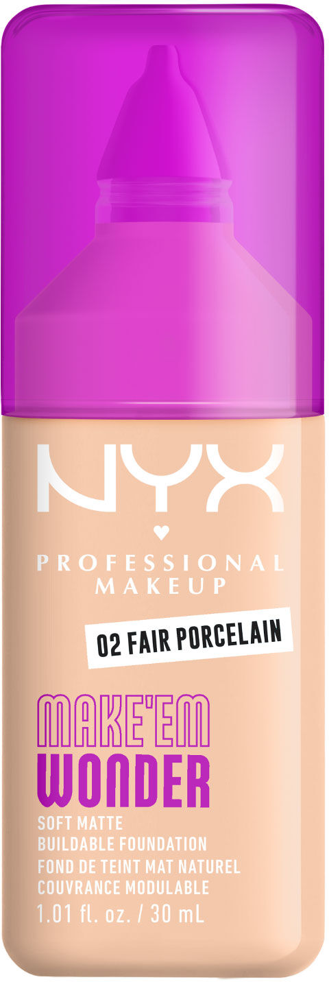 NYX Professional Makeup NYX Make Em Wonder Soft Matte Buildable Foundation 30ml