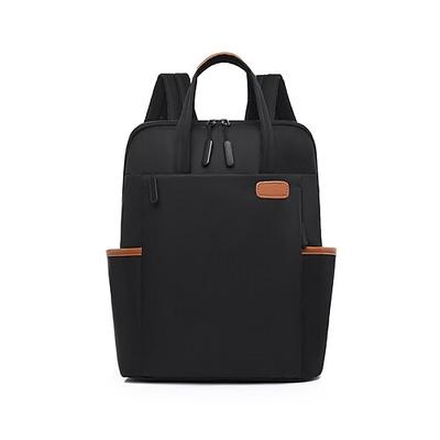 Minimalistischer, wasserdichter Laptop-Rucksack für Damen – leichte Reise- und Arbeitstasche mit Gepäckgurt, perfekt für den Schulanfang, Geschäftsreisen und das tägliche Pendeln