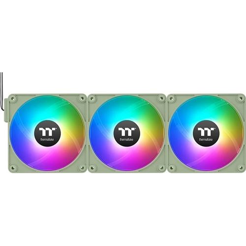 140x140x25mm Thermaltake CT140 EX Reverse ARGB Sync PC Cooling Fan Matcha Green 3 Fan Pack