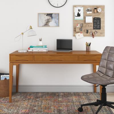 WYNDENHALL Pearson SOLID HARDWOOD Mid Century Modern 60 inch Wide Writing Office Desk