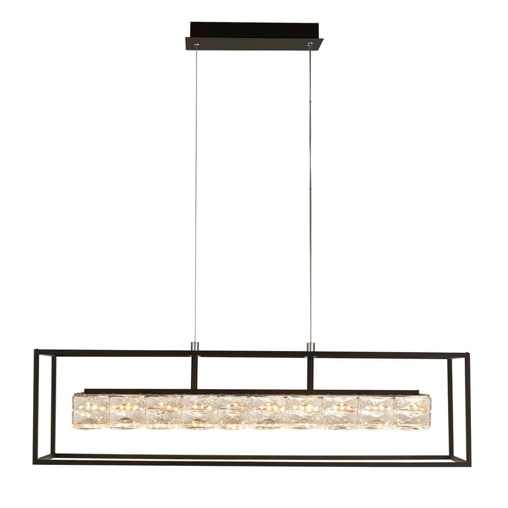 Searchlight Elevator Kristal Hanglamp - Zwart