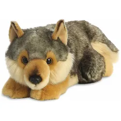 Aurora MiYoni Wolf liegend Plüschtier ca. 28 cm - Plüschfigur (28 cm)