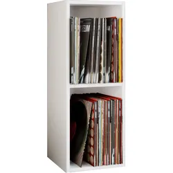 VCM Schallplatten-Regal "Platto 2-Fach" Weiß