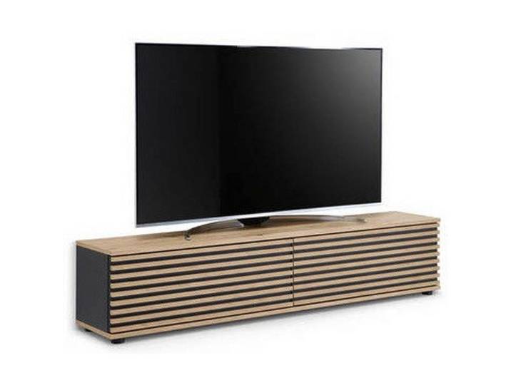 Boxxx Lowboard, Schwarz, Eiche Artisan, Kunststoff, 180x30x30 cm, stehend, hängend, Wohnzimmer, Wohnwände, Lowboards, Lowboards stehend