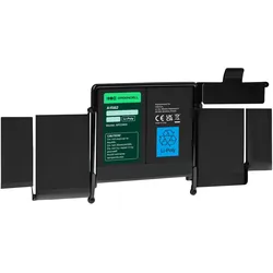 GreenCell Laptop Battery A1582 for Apple MacBook Pro 13 - 11.42V - 74.9Wh (4 Zellen, 6400 mAh), Notebook Akku, Schwarz