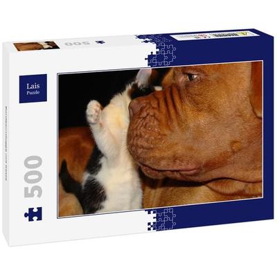 Lais Puzzle Bordeauxdogge mit Katze 500 Teile