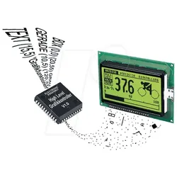 EA IC202-PGH - Grafikcontroller für 128x64 Pixel Displays mit HD 61202