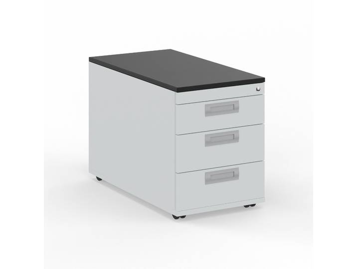 Rollcontainer Tradingzone GO Swiss Weissgrau/Schwarz, Neu - Perfekt für Unterlagen und Akten