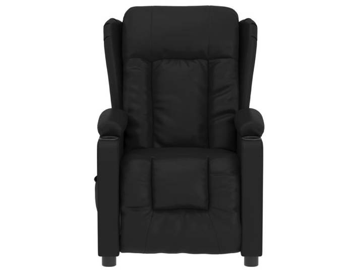 TOP 2026  Fauteuil relax - Chaise inclinable électrique - 1 PERSONNE - Noir Similicuir - 72.5x96x99.5 cm FF2439
