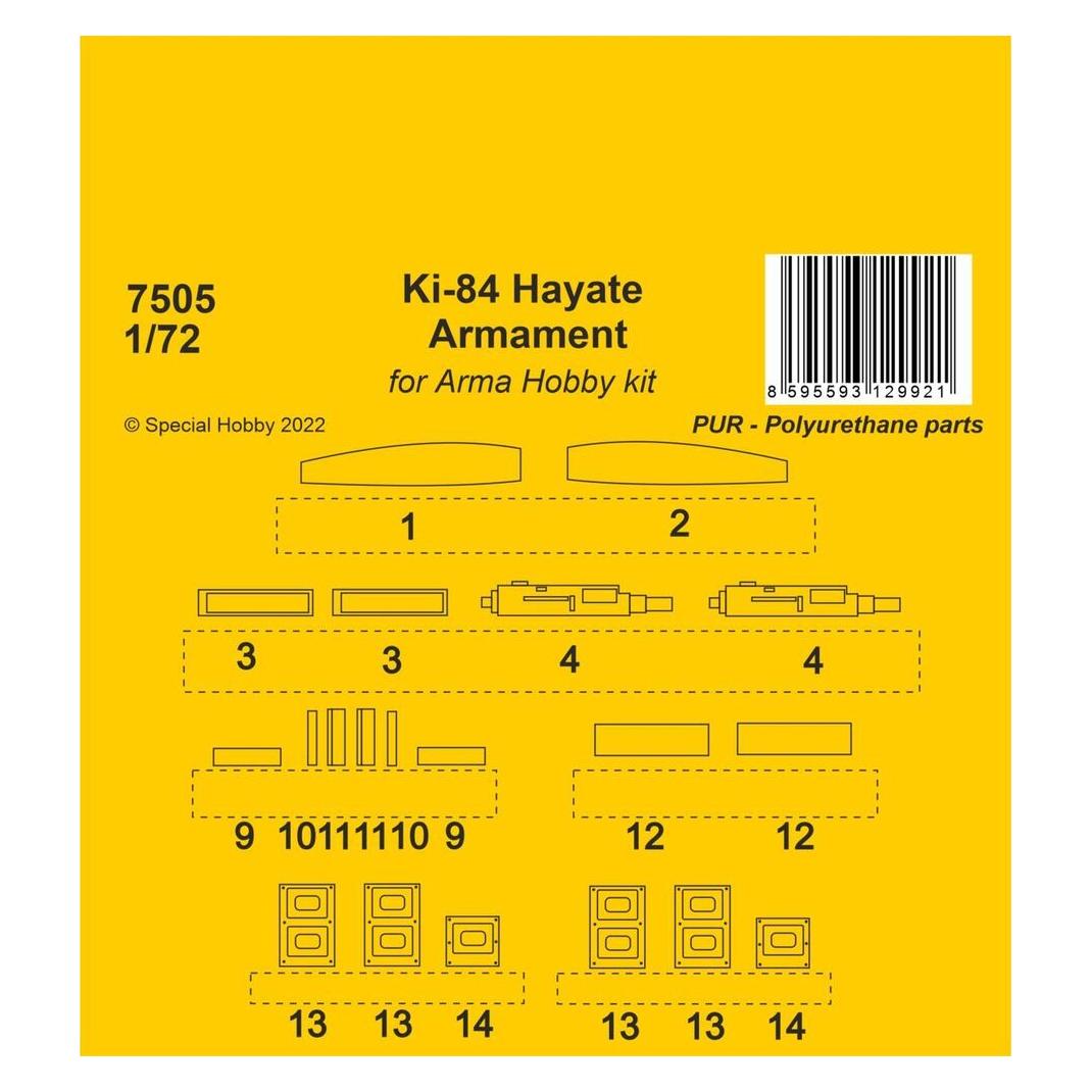 CMK Ki-84 Hayate Armament / Arma Hobby kits (129-7505)