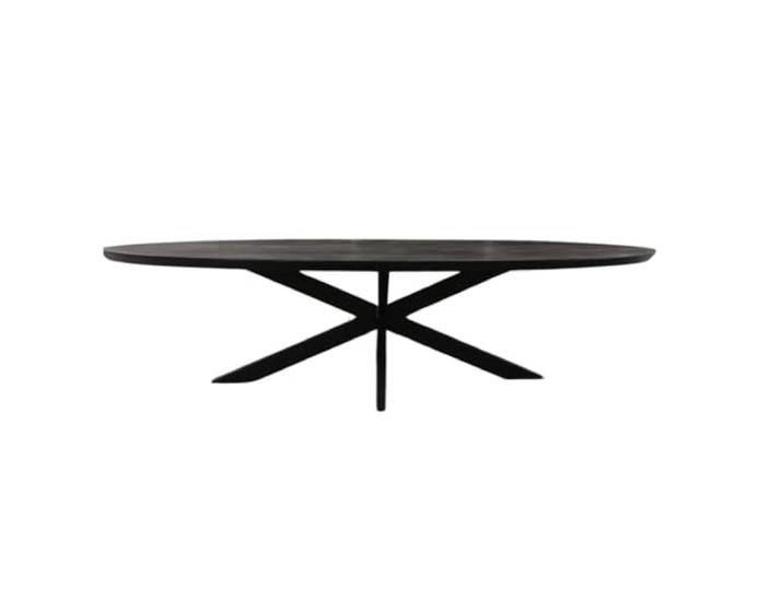 Eetkamertafel Brandy Zwart 210 cm Ovaal Eettafel, eethoek