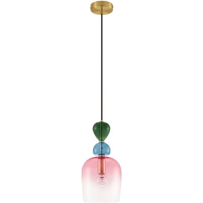 NOVA LUCE Hängeleuchten "MURANO", grün, 1, Ø 15,7cm H: 185,5cm, 1 Stk., Leuchten, Ohne Beleuchtung