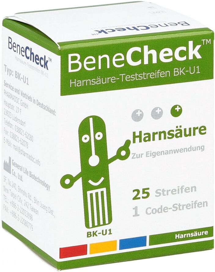 Benecheck Harnsäure-teststreifen Bk-u1 1X25stk
