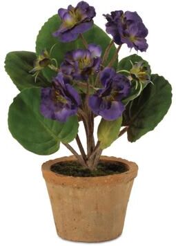 Melrose International Floral in Terra Cotta Pot (Set of 2)