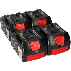 4x Ersatzakku für Bosch Professional 18V 8.0Ah Li-Ion 144Wh