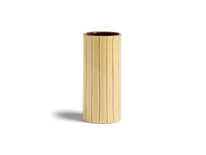 &klevering - Ray Vase 17,5 x Ø 8 cm, gelb