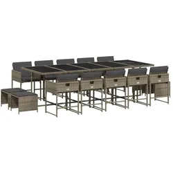 vidaXL, Gartentisch + Balkontisch, Olgones (Glas) (275 x 106 x 73 cm)