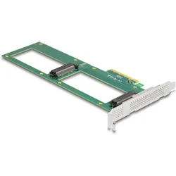 Delock PCI Express 4.0 x8 Karte zu 2 x intern U.2 NVMe SFF-8639, Storage Controller