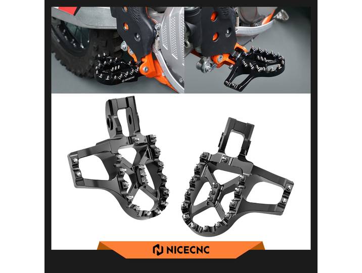 Repose-pieds étendus pour GasGas EC 300 250, pour KTM EXC 300 EXC-F 450 350 250 XCW-F 500 Husqvarna TE 300 TE 250 2017-2023