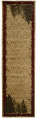 Mayberry Rug American Destination Forest Woods Lodge Cabin Area Rug