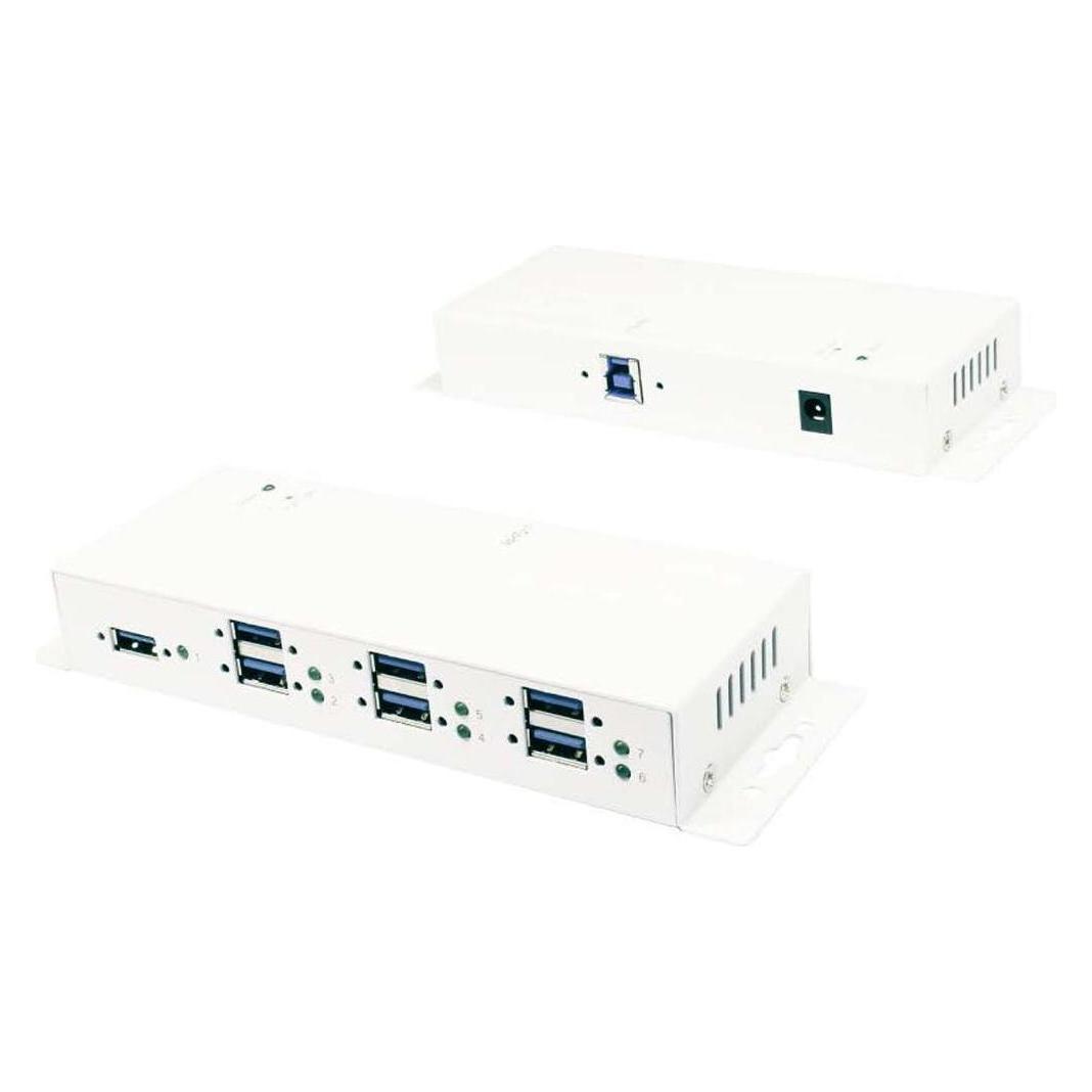 Exsys USB 3.2 HUB 7-Port Gen1 White HUB (USB-B, 7 Ports) (EX-1189HMVS-3W)