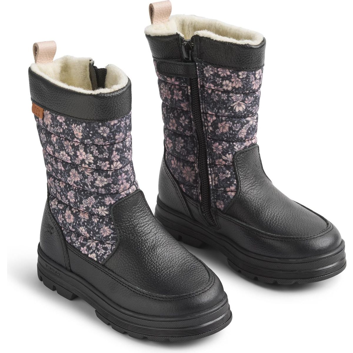 Wheat Winterboot Koa Tex dark charcoal flowers (9670) 33 WF691-02-9670-33