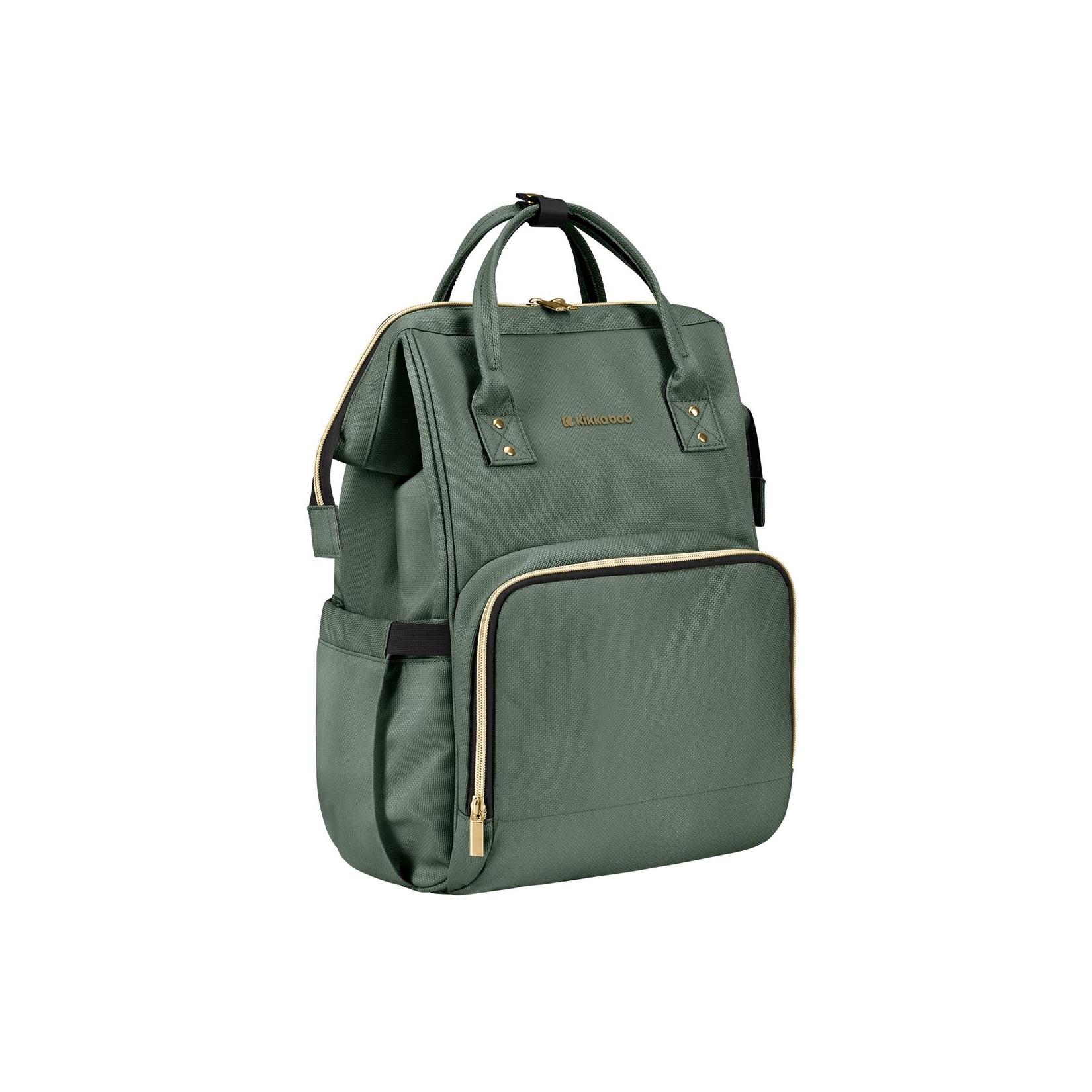 Kikkaboo Wickeltasche Siena, Rucksack, Wickelunterlage, Grifflänge einstellbar tannengrün