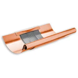 Dachrinnen-Dilatation Grömo, halbrund Kupfer (Ausführung: Nenngröße 500. Ø 250mm)