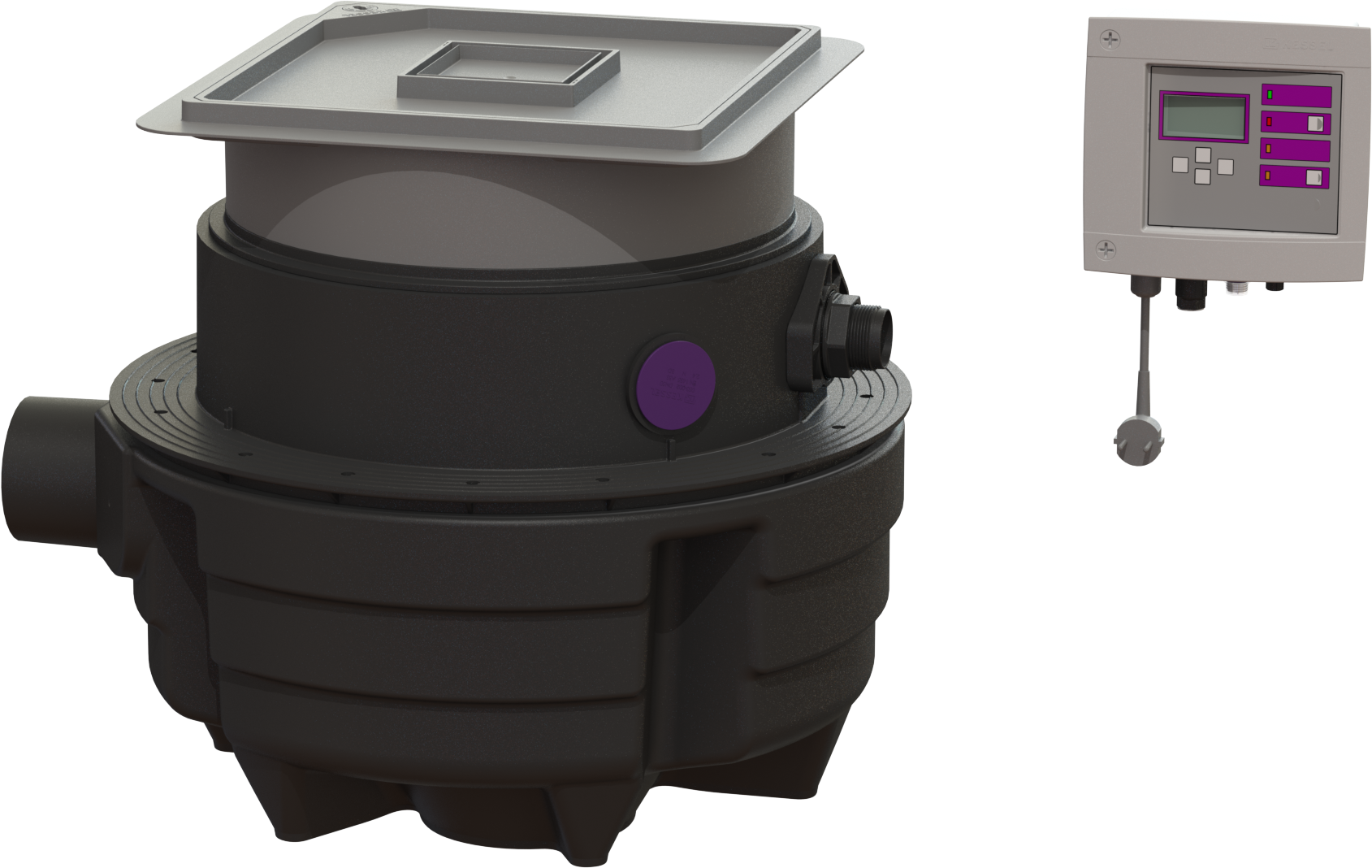Kessel Station de relevage Aqualift F 28701X pompe 2000 , couvercle à carreler, 230 V, 1000-S3