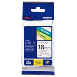 Brother Original P-Touch Farbband schwarz auf transparent (TZE-141)