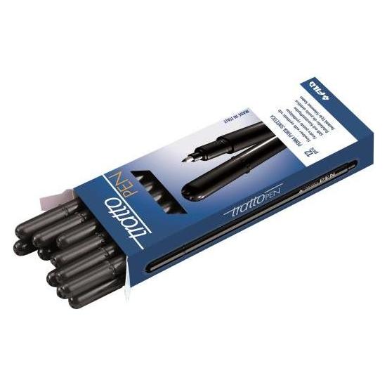 Tratto PEN Marker Schwarz 12 Stück (12x) (F830703)
