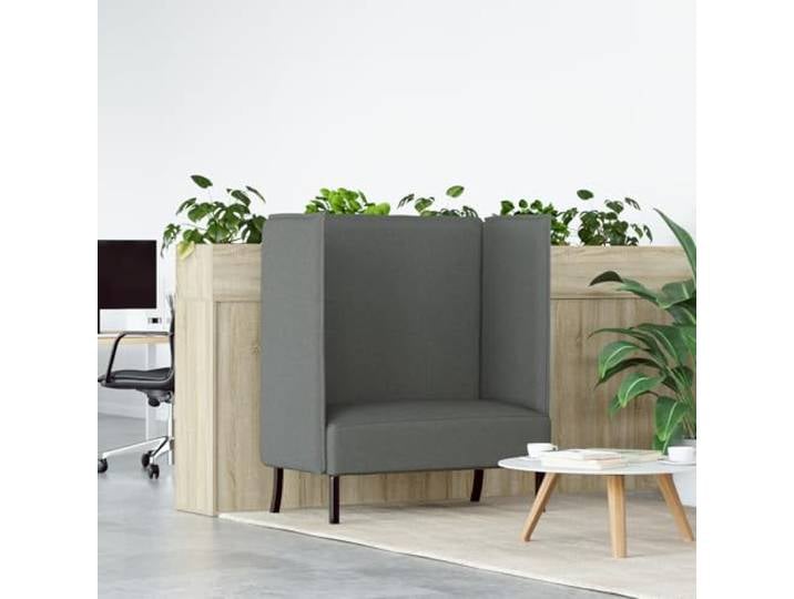 HEFZGDB Hochlehnersofa Dunkelgrau 109x56x121 cm Gewebe Modernes Ecksofa mit Ergonomischer Unterstützung und Stylischem Finish für Wohnlounges und Bürolounges Kompakt Geräumig