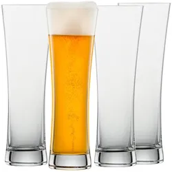 WEIZENBIERGLÄSER Beer Basic transparent 300 ml 4er Set