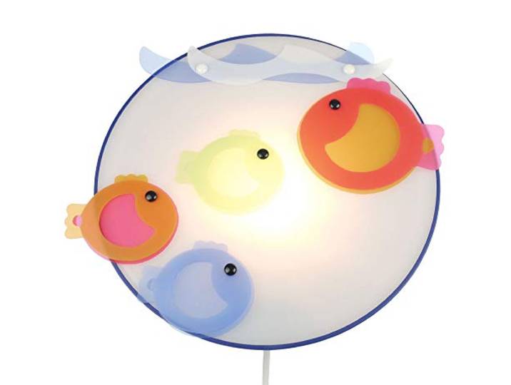 Niermann Standby 40684 Lampe de Mur pour Enfants Petit Poisson 25 x 25 x 8 cm