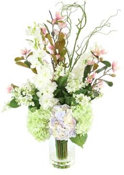 Creative Labs Floral Centerpiece with Hydrangeas, Magnolias and Lilacs - 39