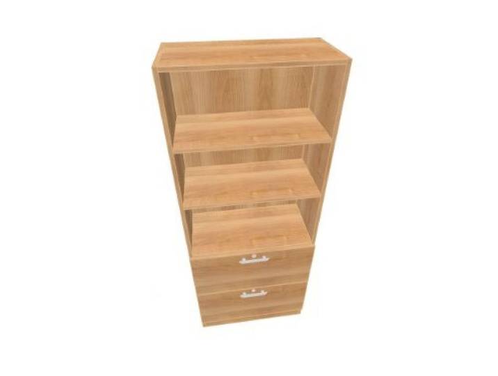 Aufbewahrungsschrank Solid Farbe (Korpus / Front): Nussbaum, Grifftyp: Knauf
