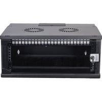 Netzwerk-Set SOHO Pro 19" 540x400 mm (BxT), IT-Schrank schwarz, unmontiert, 4 Höheneinheiten