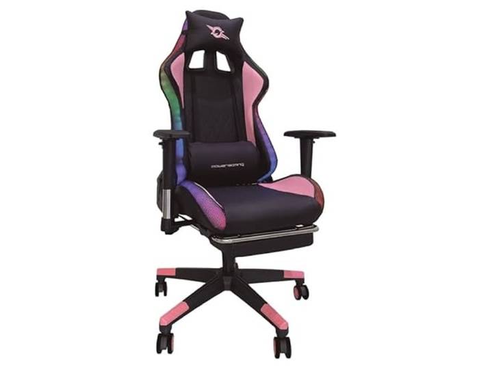Powergaming Stühle der Marke Modell LED RGB V2 Rosa mit Fußstütze