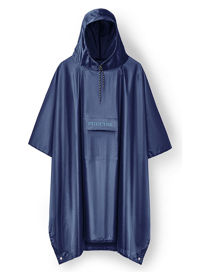 Puccini Regenponcho in Dunkelblau - onesize