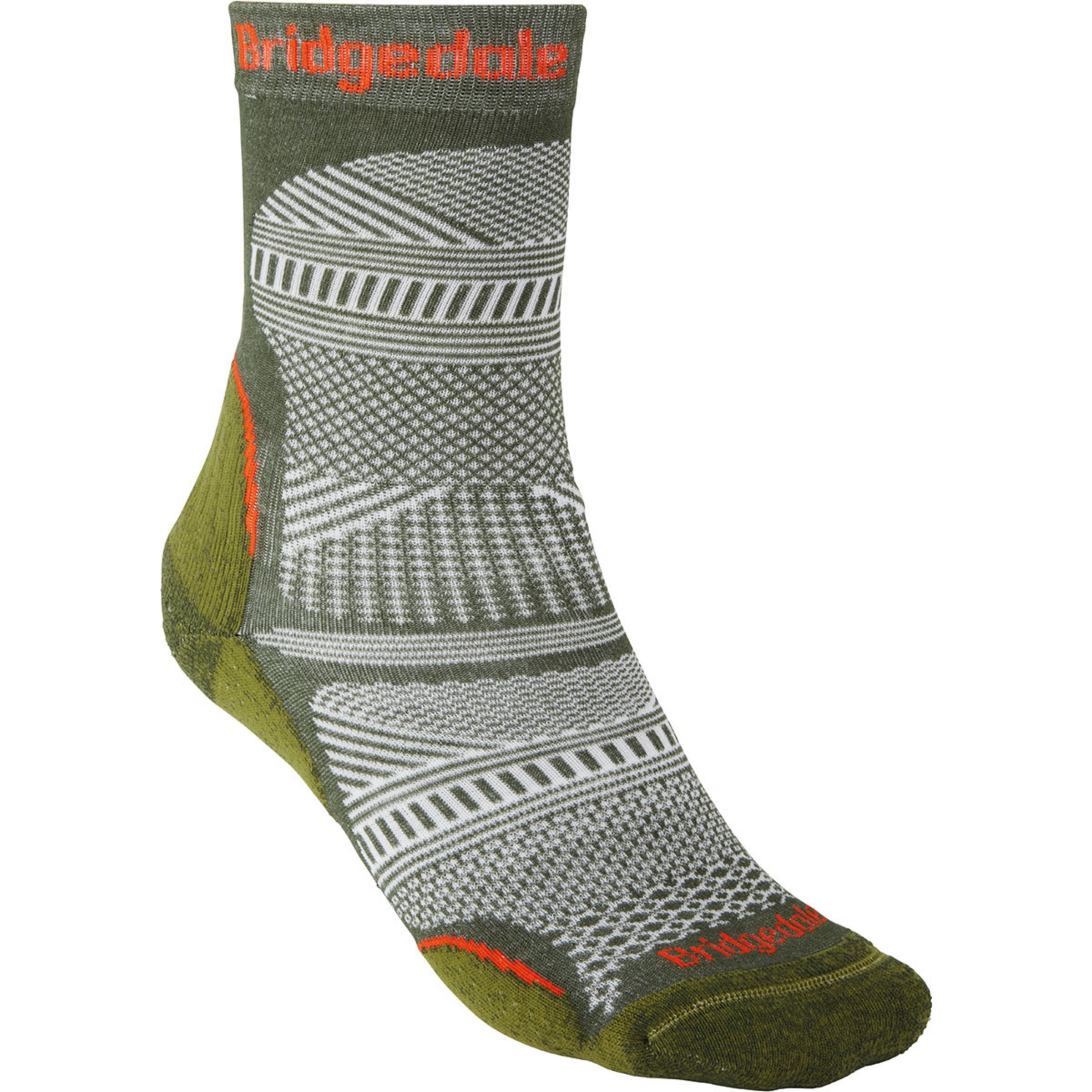 Bridgedale Hike UL T2 Coolmax Performance Herren Wandersocken gruen Größe 36 Trekking Kühlend