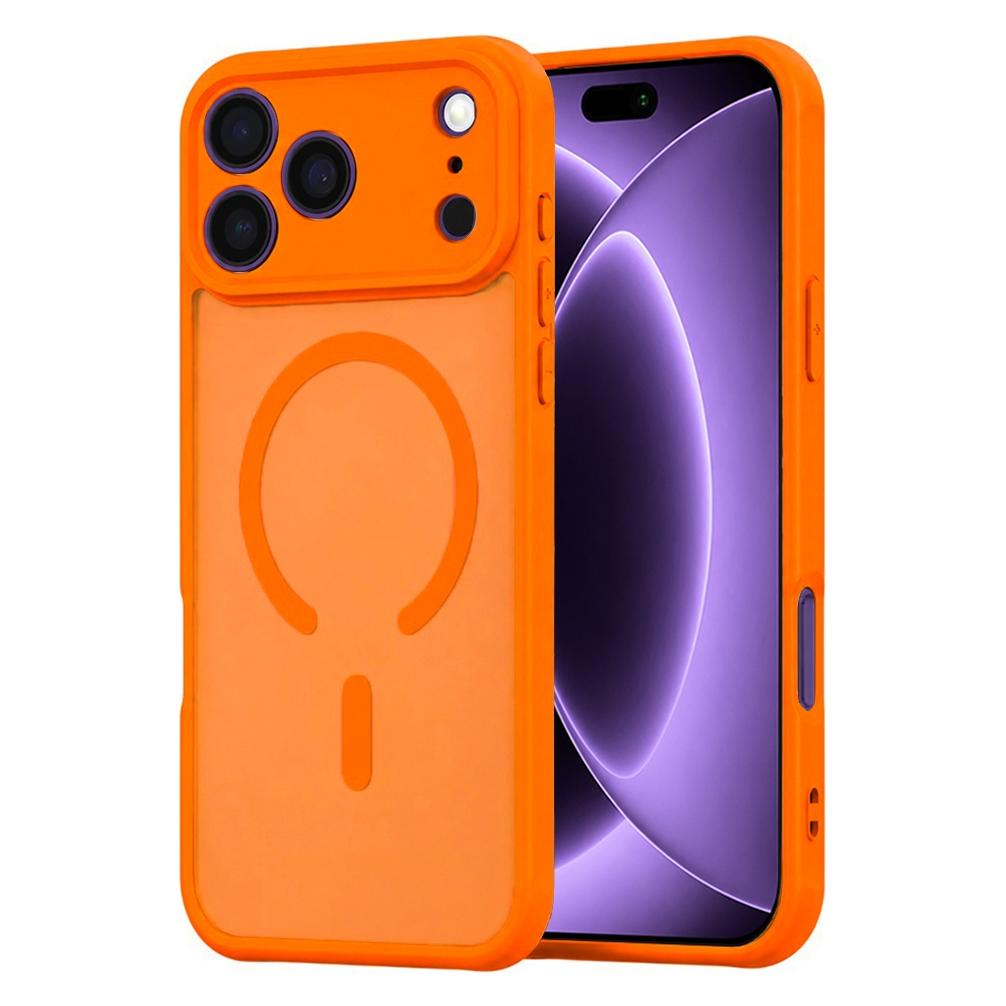 Techsuit - HaloFrost II MagSafe - iPhone 18 Pro / iPhone 17 Pro - Orange (Apple iPhone 17 Pro, Apple iPhone 18 Pro) (72059940)
