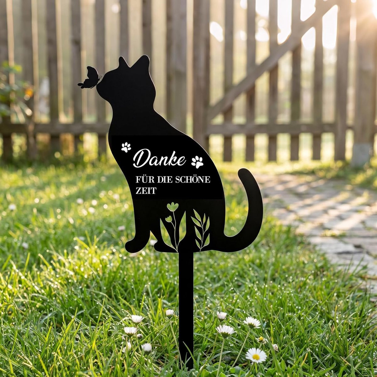 Gepersonaliseerde herdenksteen voor katten, 30 cm